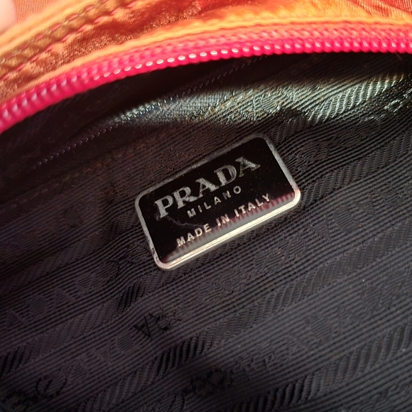 Authentic Prada Women's Vermillion Nylon Handbag - Picture 6 of 9
